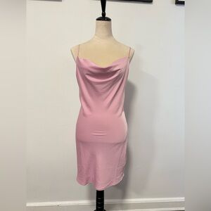 Urban Outfitters Pink Satin Mini Dress